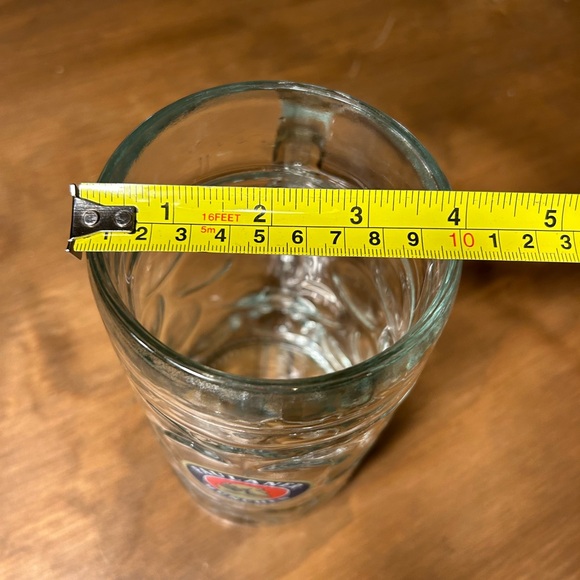 Paulaner Munchen Dimpled Clear Glass Beer Stein German Mug Large 1 Liter 32 Oz - Picture 8 of 9